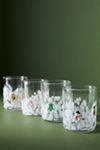 Festive Icon Juice Glasses, Mixed Set of 4
