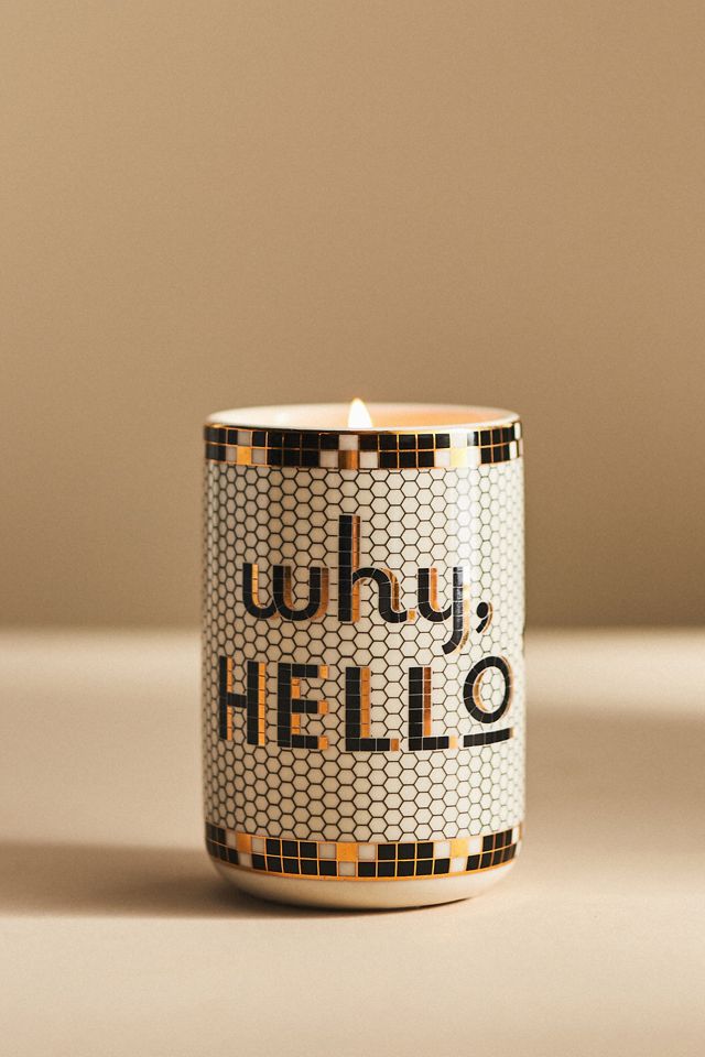 Bistro Tile Gourmand Tarte Au Beurre Ceramic Candle #2