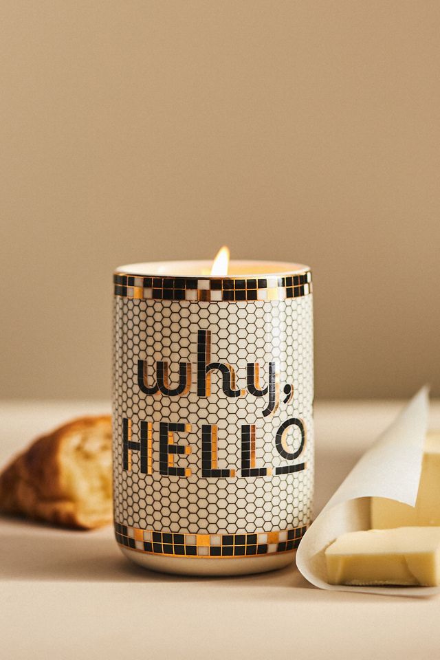 Bistro Tile Gourmand Tarte Au Beurre Ceramic Candle #1