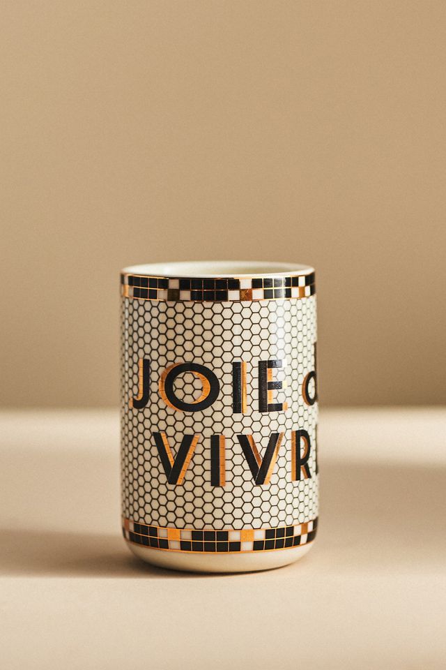 Bistro Tile Gourmand Caramel Café Ceramic Candle #2