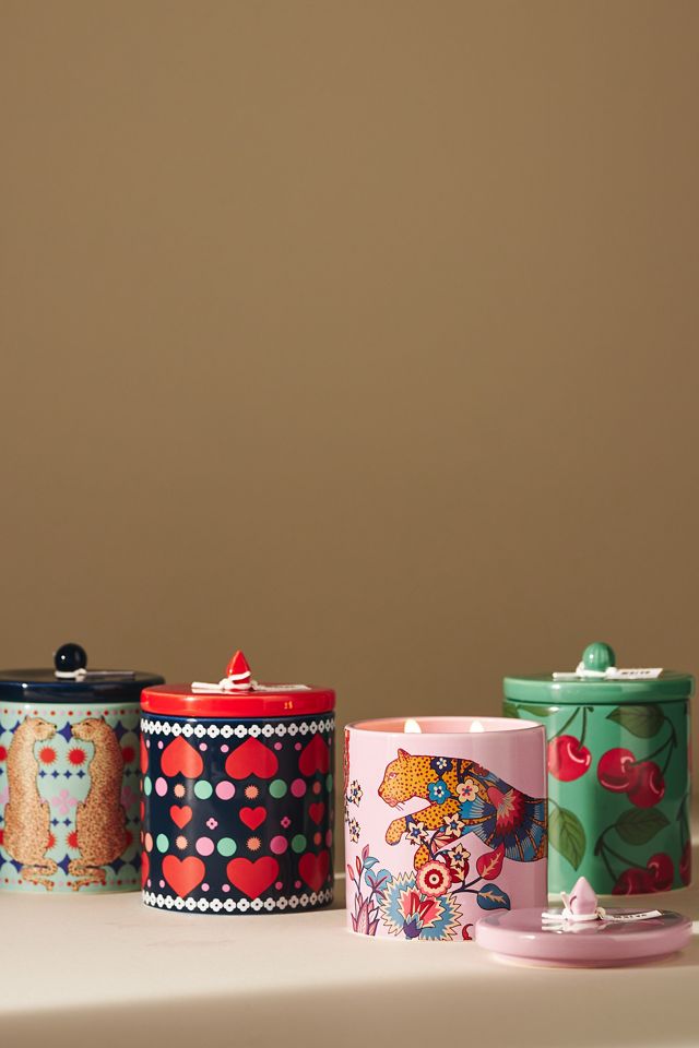 Maeve by Anthropologie Floral Peony Blush Ceramic Candle #2