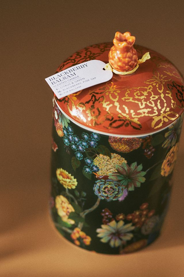 Liza Woody Blackberry Balsam Ceramic Candle AnthroLiving