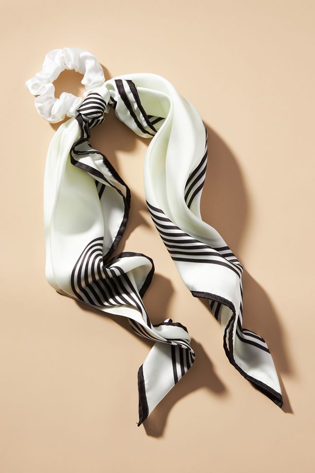 Striped Border Scarf #1
