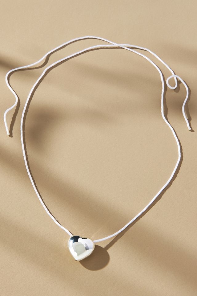 Heart Pendant Wrap Necklace #1