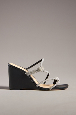 Schutz Lauryn Leather Sandal In Black