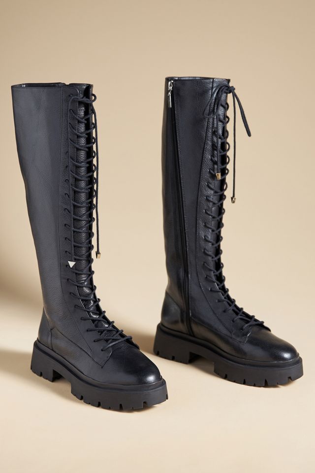 Schutz Tiana Lace-Up Knee-High Boots #1