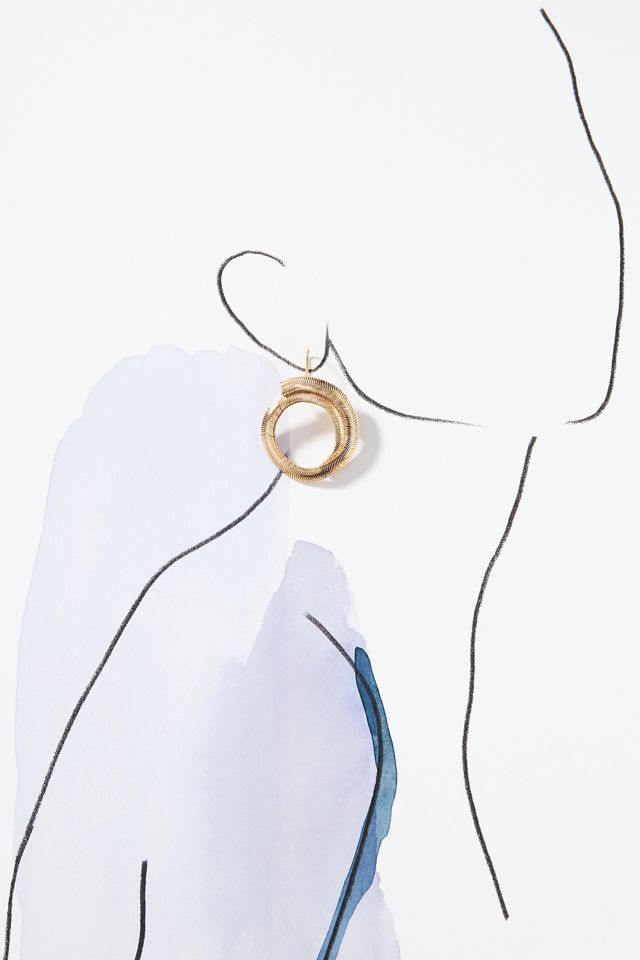 Textured Circular Earrings #2