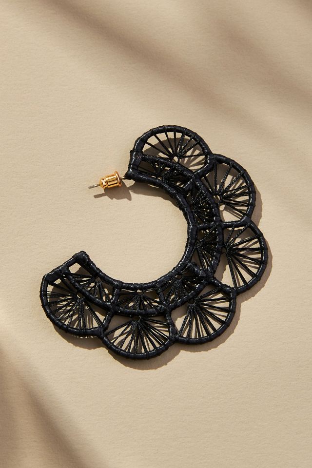 Crochet C-Hoop Earrings #1