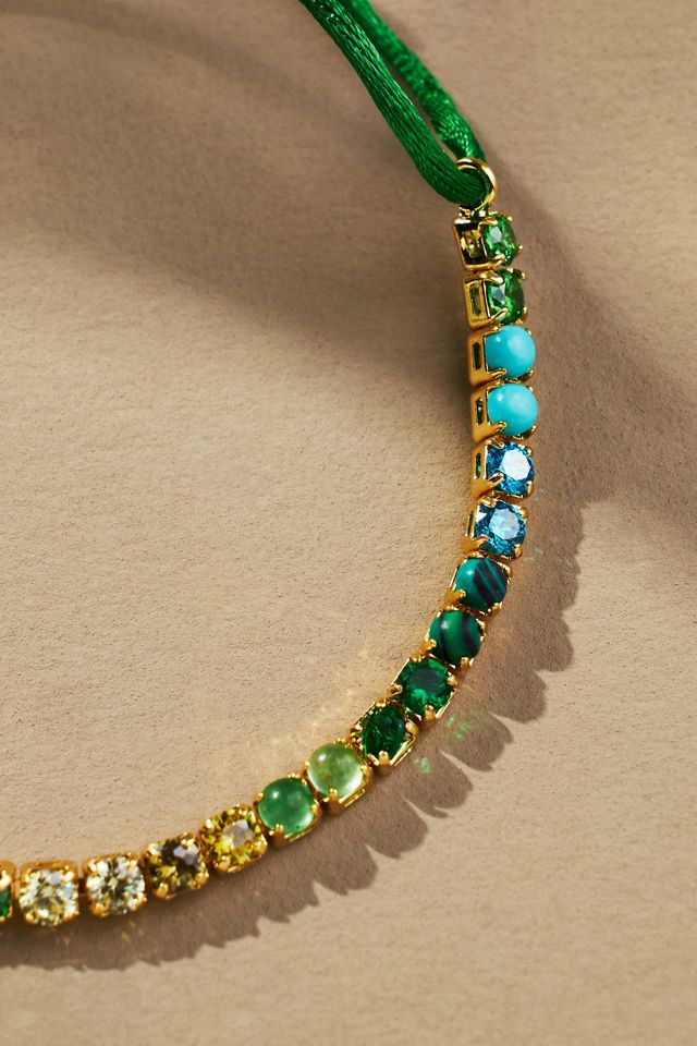 Crystal Adjustable Cord Bracelet #2