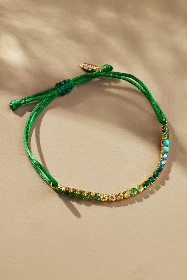 Crystal Adjustable Cord Bracelet #1