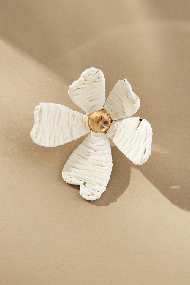 Raffia Floral Earrings #1