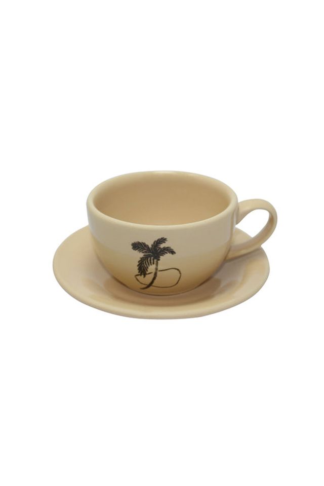 Highly Aesthetic Coffee Cup And Saucer Set, Made Of Ceramic