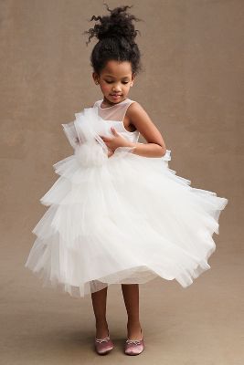 Harper Dress - Ivory Tulle Flower Girl Dress - Oui Babe