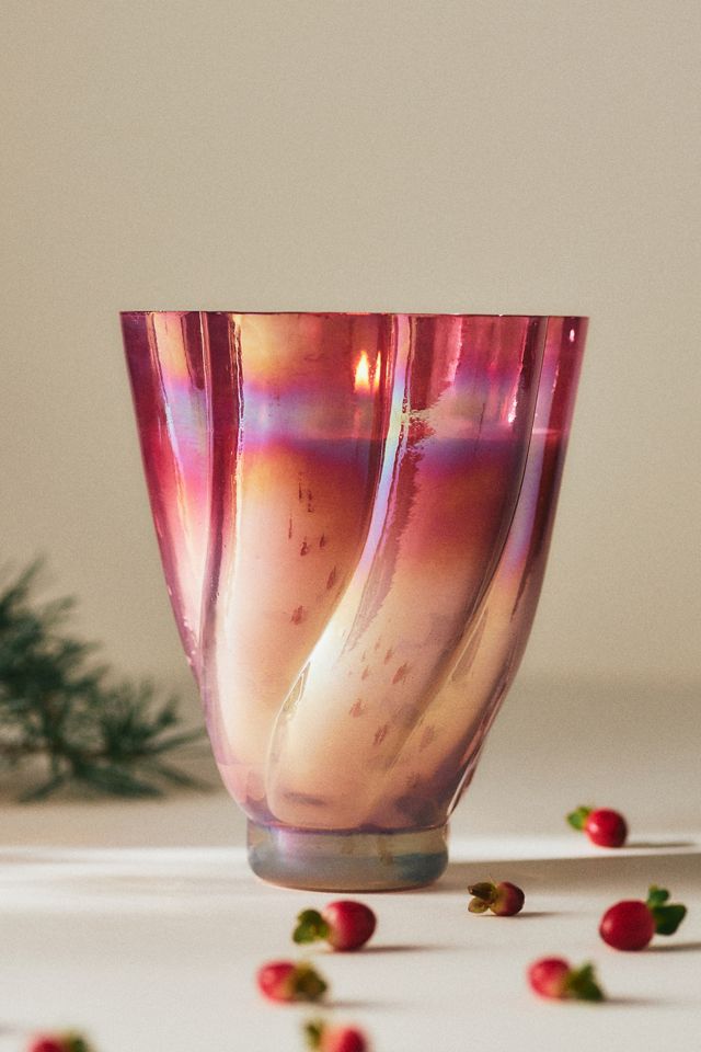 Tulip Spice Gilded Cassia Glass Candle #1