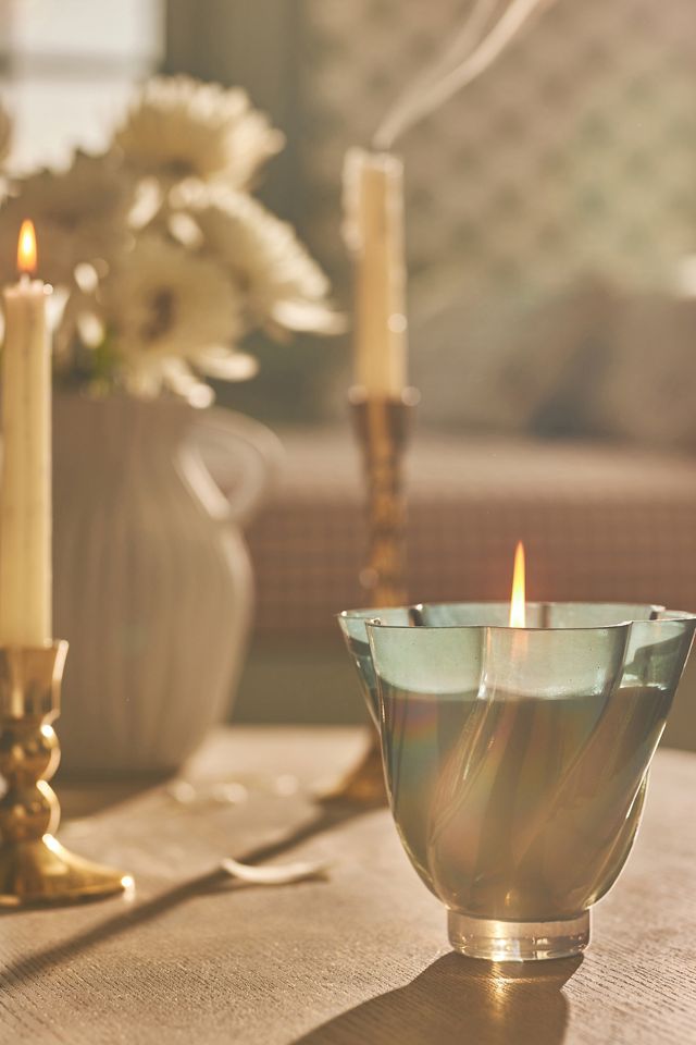 Tulip Floral Night Gardenia Glass Candle #3