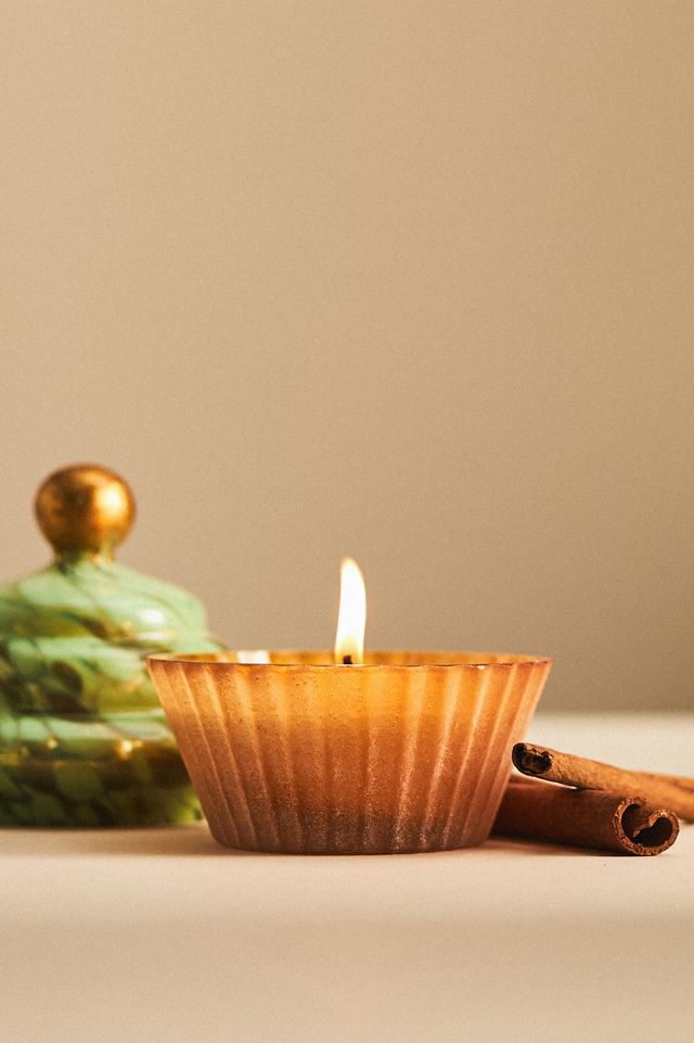 By Anthropologie Fresh Hibiscus & Pink Guava Glass Jar Candle