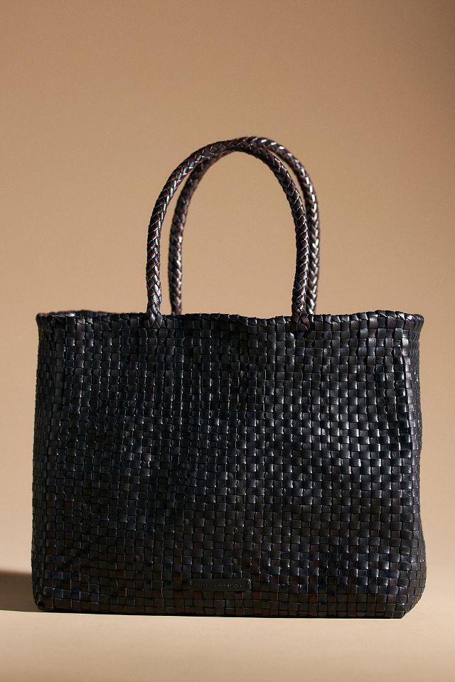 Loeffler Randall | Kai Woven Leather Tote | Timber