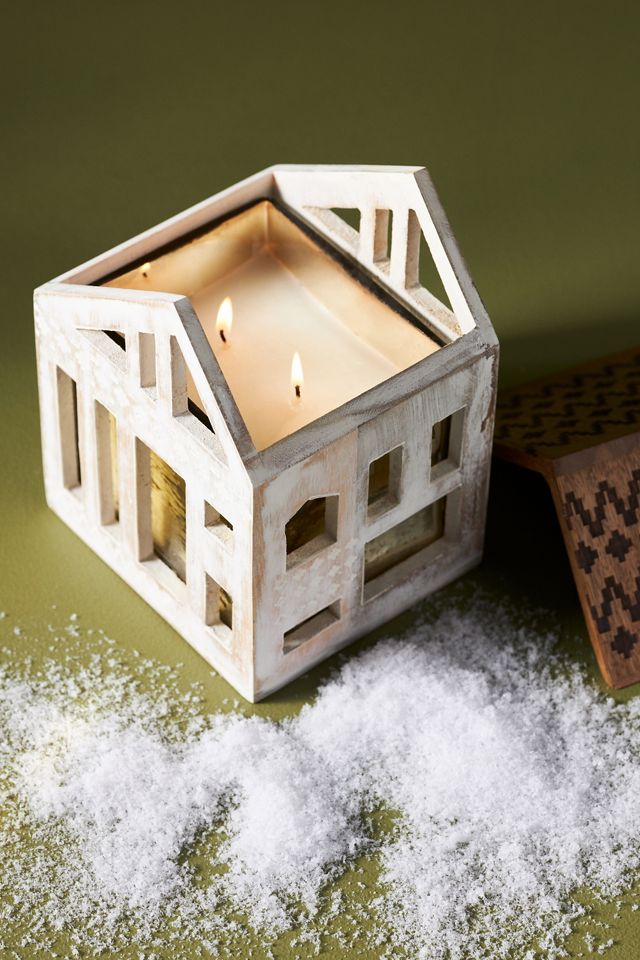 Phillipe Fresh Sparkling Citrus & Juniper Wooden House Candle #1