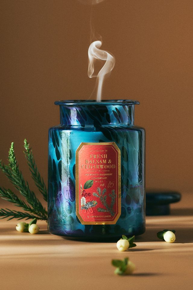 Apothecary 18 Woody Fresh Balsam & Cedarwood Glass Jar Candle #1