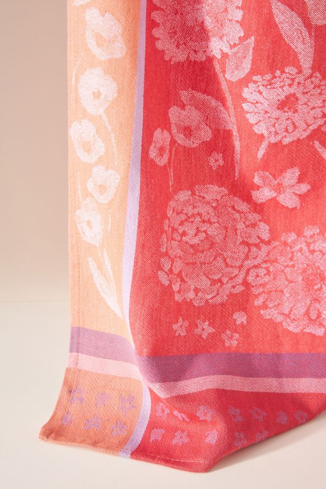 Cottage Floral Jacquard Dish Towel #1