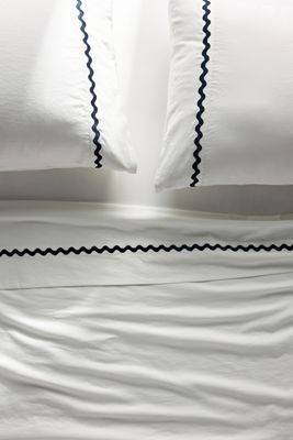 Maeve by Anthropologie Scallop Organic Spa Sateen Sheet Set