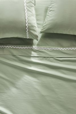 Maeve by Anthropologie Scallop Organic Spa Sateen Sheet Set
