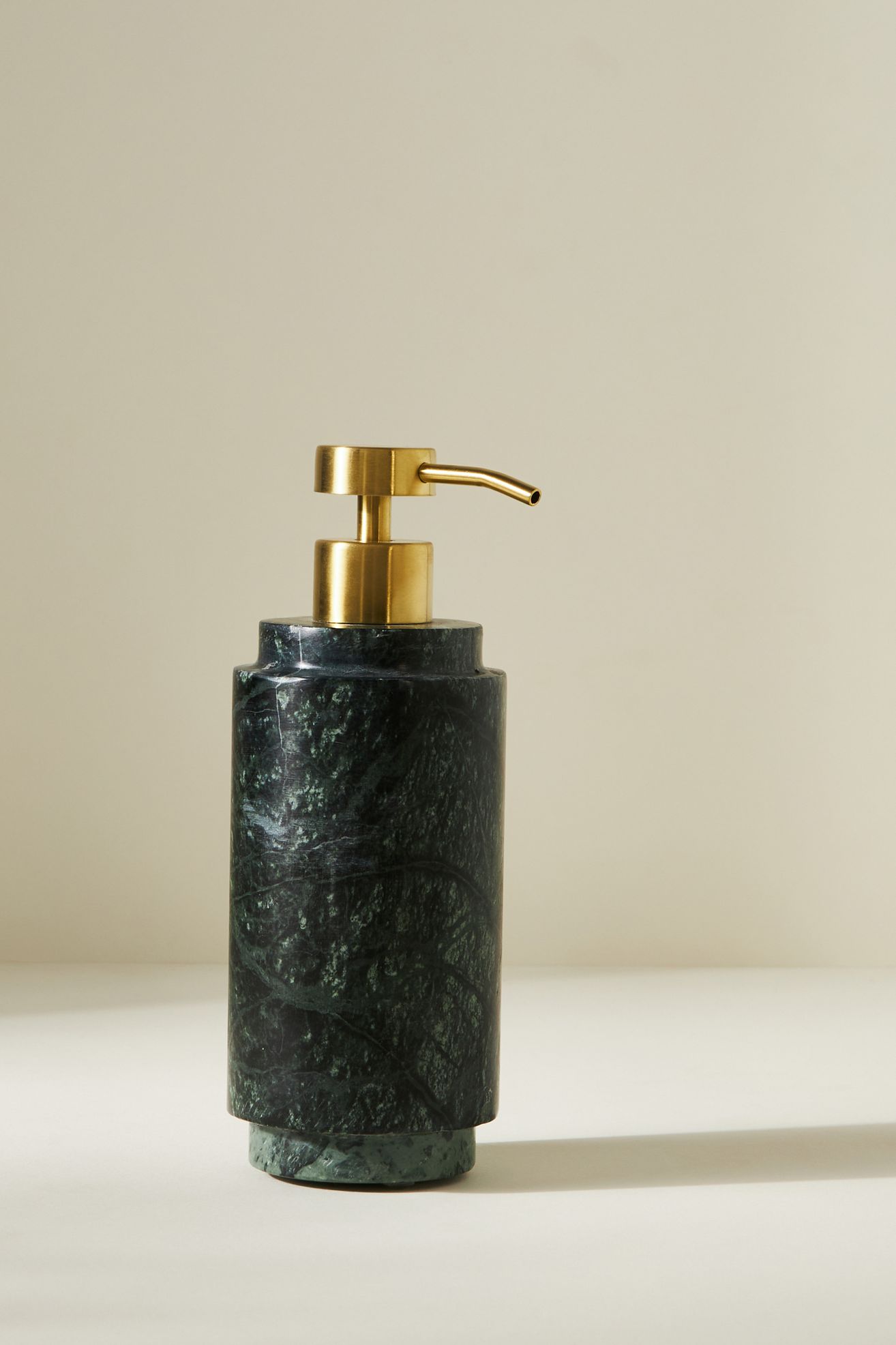Esmeralda Marble Soap Dispenser - Dark Green, One Size