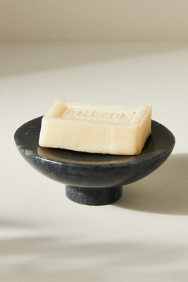 Anthropologie Esmeralda Marble Soap Dish In Green