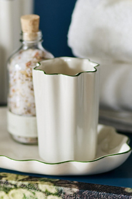 Kassatex Le Marais Bath Tumbler In White