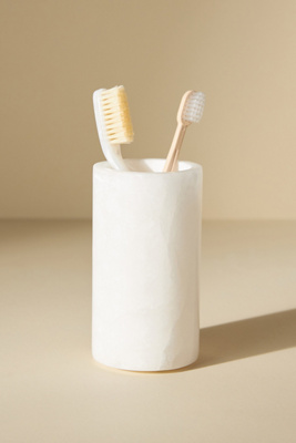 ANTHROPOLOGIE ALABASTER BATH TUMBLER