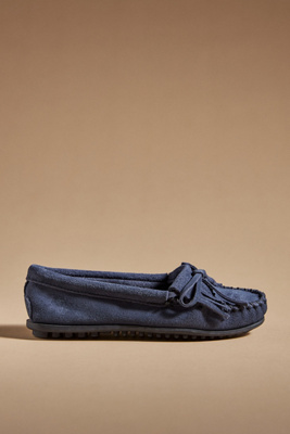 Minnetonka Kilty Moccasins In Blue