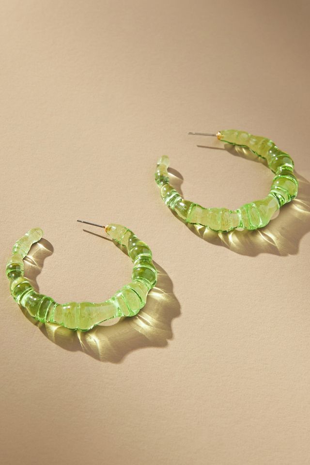 Translucent Bubble Hoop Earrings | Anthropologie