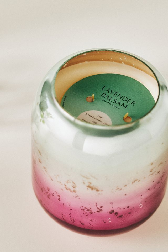 Metallic Ombre Fresh Lavender Balsam Glass Candle #1