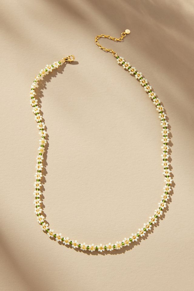Beaded Flower Necklace #1