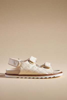 Zeebra Kids Quilted Slingbacks - Cream main image 0