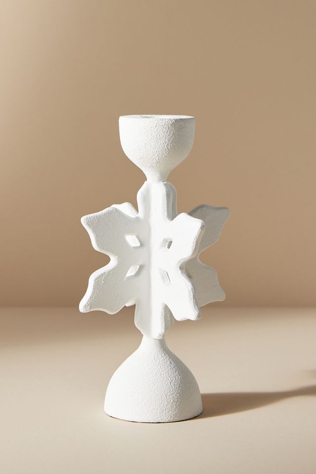 Blanche Snowflake Candle Holder #6