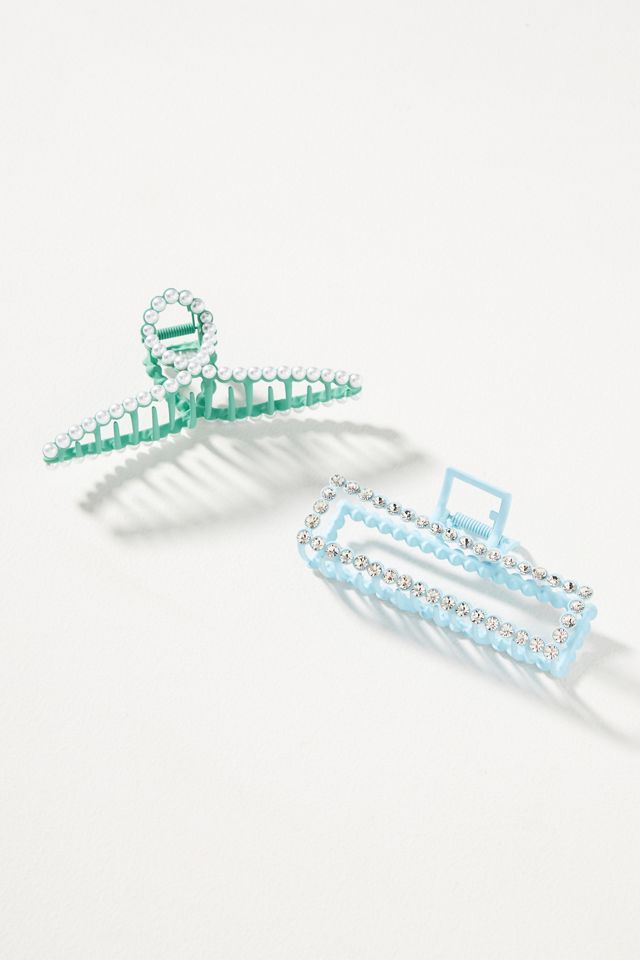Embellished Hair Claw Clips, Set of 2 #1