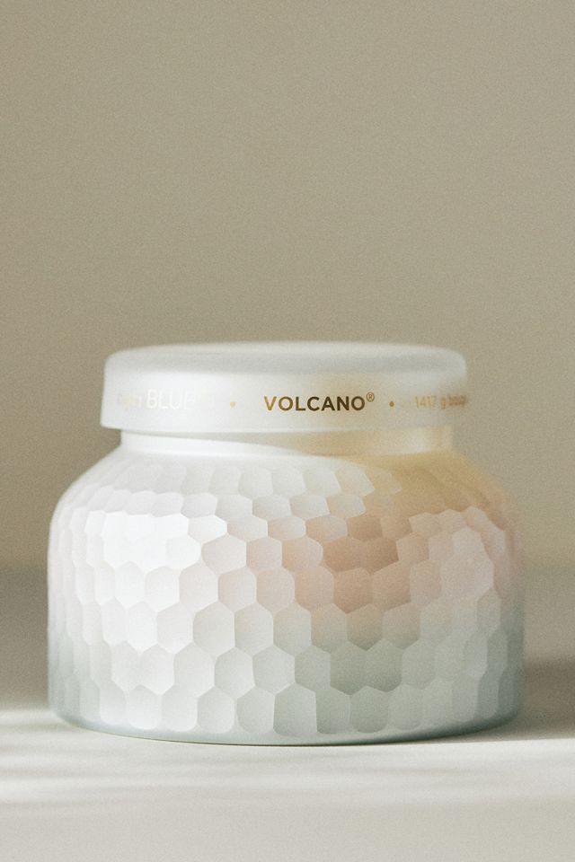 Capri Blue Volcano Pearl-Faceted Glass Candle #4