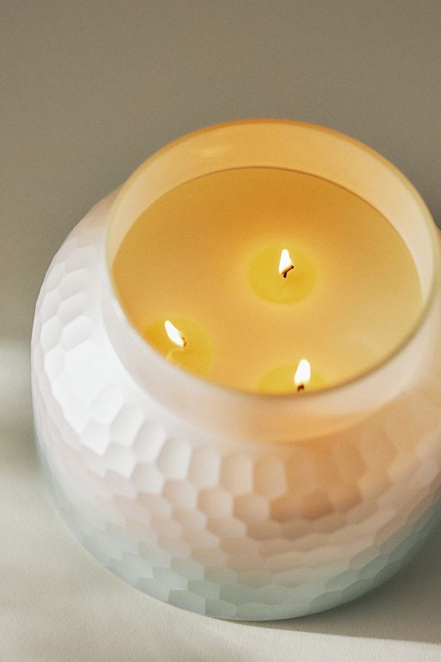 Capri Blue Volcano Pearl-Faceted Glass Candle #5