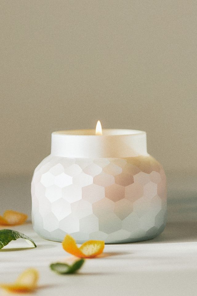 Capri Blue Volcano Pearl-Faceted Glass Candle #1