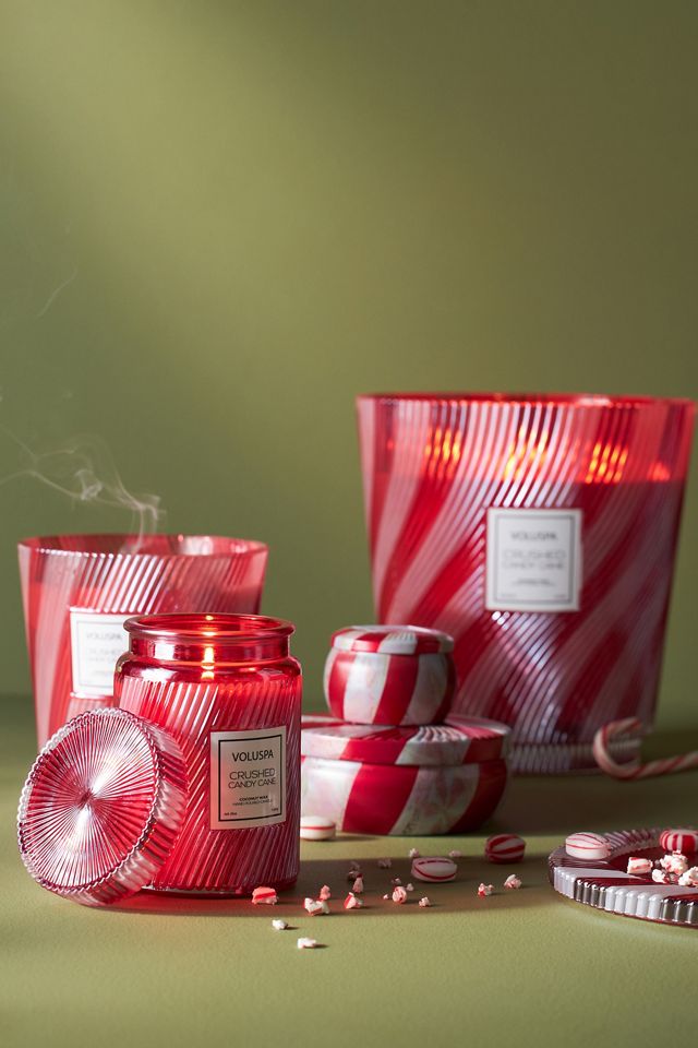 Voluspa Crushed Candy Cane Tin Candle #5