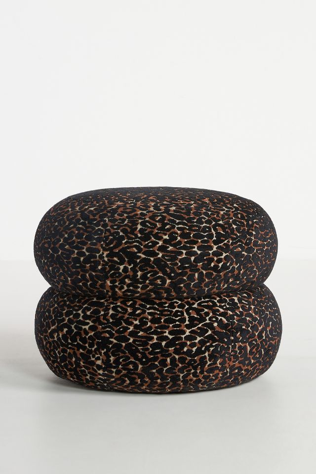 Muntz Leopard Ottoman | Anthropologie