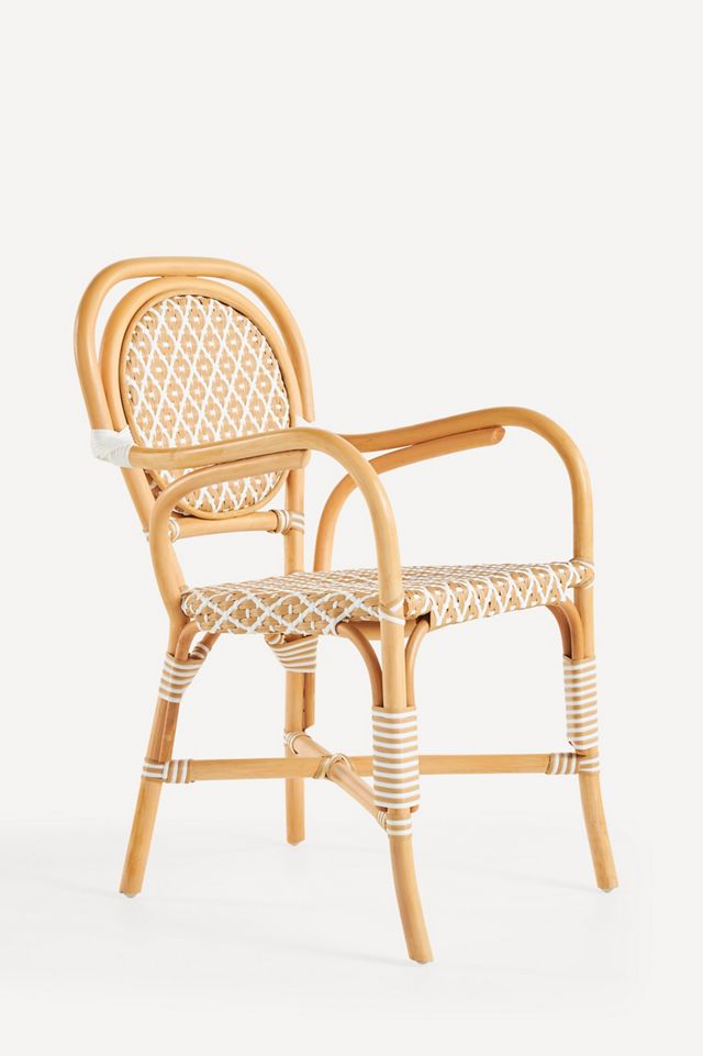 Coastal Rattan Indoor/Outdoor Bistro Chairs, Set of 2 #3