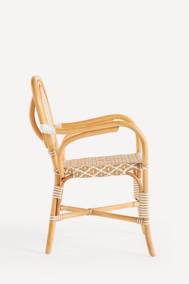 Coastal Rattan Indoor/Outdoor Bistro Chairs, Set of 2 #4