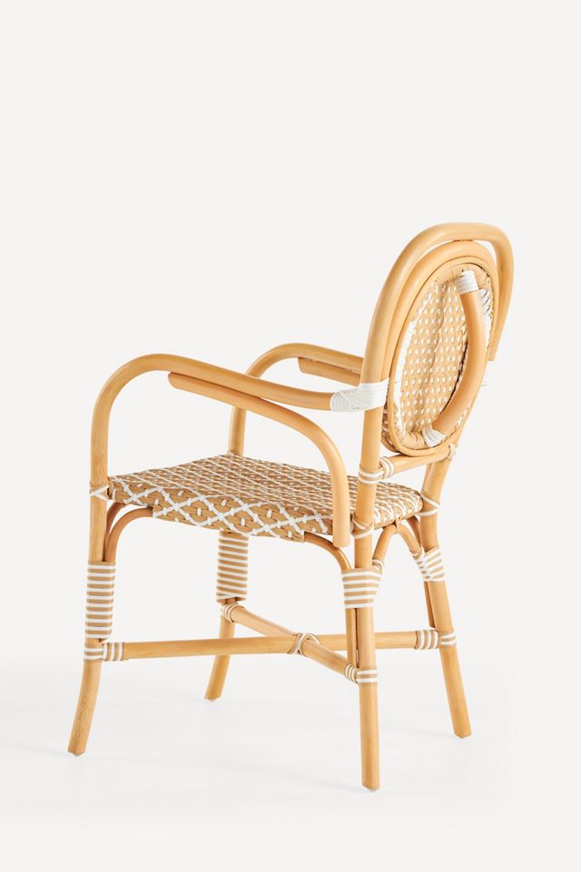 Coastal Rattan Indoor/Outdoor Bistro Chairs, Set of 2 #5