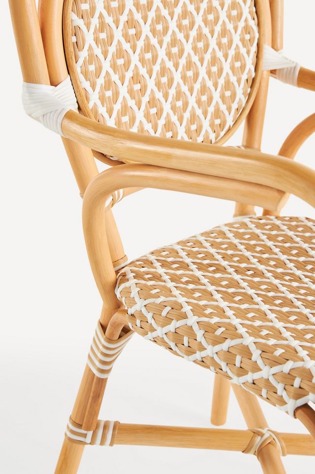 Coastal Rattan Indoor/Outdoor Bistro Chairs, Set of 2 #6