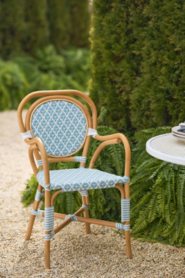 Anthropologie Coastal Rattan Bistro Chairs, Set Of 2 In Brown