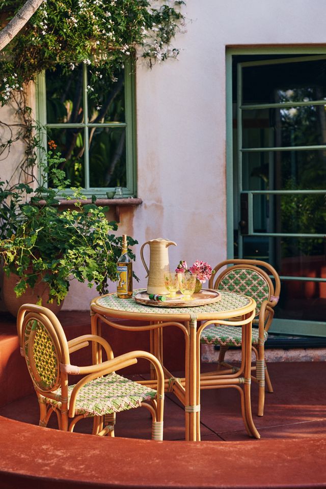 Coastal Rattan Indoor/Outdoor Bistro Chairs, Set of 2 #6