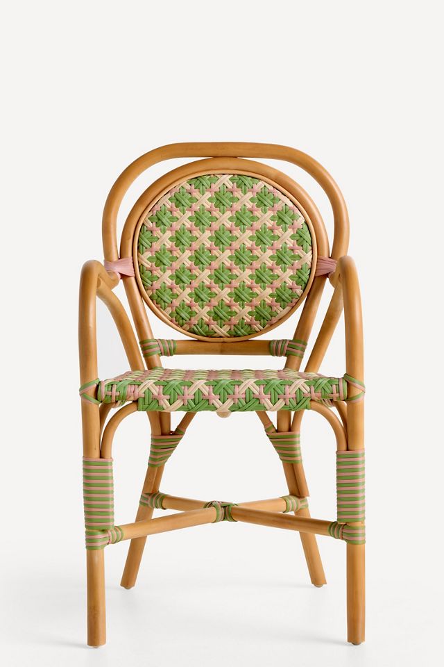 Coastal Rattan Indoor/Outdoor Bistro Chairs, Set of 2 #1