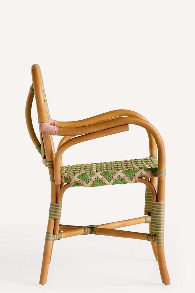 Coastal Rattan Indoor/Outdoor Bistro Chairs, Set of 2 #2